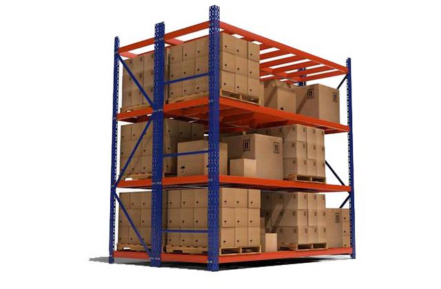 Rack selectivo con tarimas